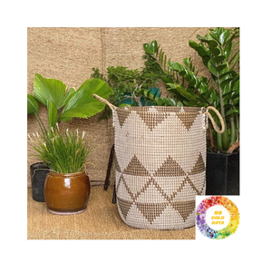 Cesta de vientre de algas marinas Premium, organizador hecho a mano, solución de almacenamiento funcional para dormitorio de entrada o habitación de niños - Product Image 2