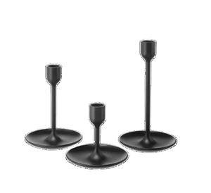Wholesale Set <b>Pillar</b> Wedding Taper <b>Candle</b> <b>Holder</b> Centerpieces Candlestick Candelabra Luxury Thin Metal <b>Black</b> <b>Candle</b> <b>Holder</b> - Product Image 1