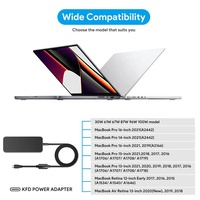 KFD 100w 96W 87W usb c pour macbook adopte cypress ic chargeur de batterie d'ordinateur portable type c pour asus HP DELL