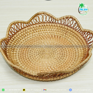 VENTE CHAUDE De la cuisine à la décoration: plateaux en rotin pour toutes les utilisations avec une exportation de haute qualité depuis le Vietnam - Product Image 4