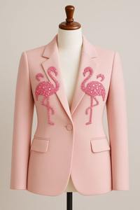 Botones Planos Unisex con Patrones, Cuentas de Polipropileno, Ecológicos, de Lujo, Hechos a Mano, Bordados, para Jeans, Abrigos y Bolsos - Product Image 2