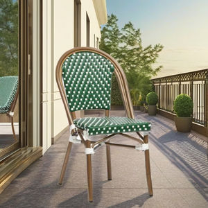 Silla de comedor de ratán minimalista cómoda de alta calidad para uso en interiores/exteriores, hoteles duraderos, parques, villas, apartamentos, dormitorios - Product Image 4