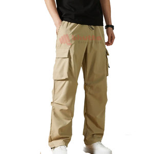 Pantalon Cargo Homme Personnalisé OEM Respirant Léger Imprimé Coton Taille Élastique Prix de Gros Économique pour l'Été - Product Image 1