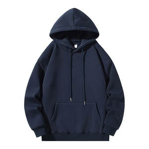 Ropa de calle personalizada 100% Sudadera con capucha de algodón de alta calidad de peso pesado 400 420 450 500 600 Gsm Sudadera con capucha recortada de gran tamaño para hombres - Product Image 6