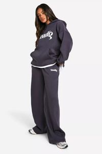 Conjunto de chándales de jersey con capucha y apliques de gran tamaño para mujer personalizado de alta calidad para mujer, chándales informales hechos a medida - Product Image 2