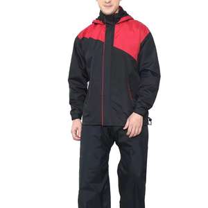 Conjuntos de algodón con cremallera reflectante de fábrica para hombre, cortavientos de dos piezas, pantalones cortos con logotipo personalizado y chaqueta, chándal, conjunto corto cortavientos - Product Image 5