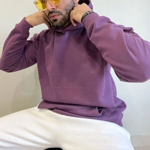 เสื้อฮู้ดผู้ชายผ้าฝ้าย 100% ขายส่ง คุณภาพสูง สไตล์ลำลอง สปอร์ต  รับสกรีนโลโก้  ผ้าฟลีซสำหรับฤดูหนาว แบบเรียบ - Product Image 6