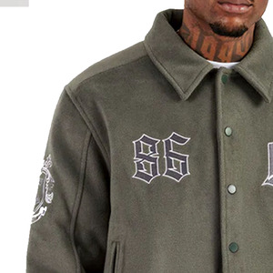 Chaquetas Varsity de Piel de Oveja Antibacterianas de Alta Calidad para Hombre y Mujer, Nuevo Estilo con Cuello Alto, Todas las Tallas y Colores, Lana de Baja Densidad - Product Image 5