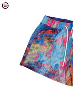 2025 Shorts décontractés de qualité supérieure pour hommes 100% coton motif solide mi-taille coupe Die cravate conception matériau léger - Product Image 2