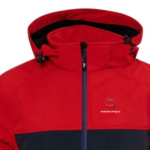 Veste softshell imperméable coupe-vent pour homme avec fermeture éclair complète et logo, idéale pour les activités de plein air, vestes d'hiver - Product Image 3