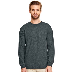 Sweat-shirts à manches longues en tissu épais de couleur bleu marine profond - Product Image 4