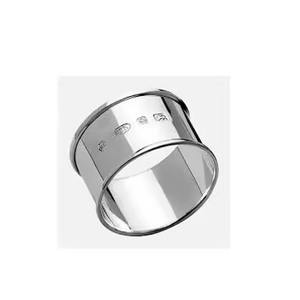 Anneau de serviette en aluminium plaqué argent, design moderne, personnalisable, durable, respectueux de l'environnement, découpé au laser, pour les fêtes et les mariages - Product Image 5