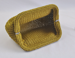 Pochette en raphia faite à la main, sac nuage en crochet de taille moyenne pour l'été - Product Image 2