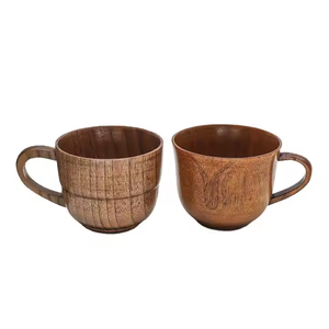 Taza de café de madera ecológica Vintage de lujo con tapa patrón Floral Apto para lavavajillas indio elaborado por Crescent Crafts - Product Image 4