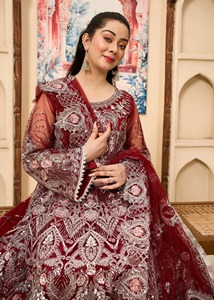 Women 3 Piece Embroidery Long Frock Style Party <b>Dress</b> 2025 New Design Women's Stylish Maxi Frock Party <b>Dress</b> For Sale - Product Image 5