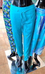 Pantalon imprimé en rayonne légère de qualité supérieure pour femmes taille élastique plat pour l'été bon prix approvisionnement en vrac pour un usage domestique - Product Image 5