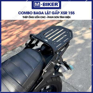 กระเป๋าท้ายรถมอเตอร์ไซค์ M-Biker XSR 155 แบบพับได้ ทำจากคาร์บอนไฟเบอร์และอะลูมิเนียม พร้อมแร็คสัมภาระ COMBO BAGA LT GP XSR 155 สำหรับดัดแปลง/อัพเกรด - Product Image 3