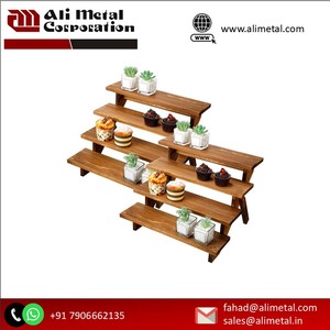 Unique Style Natural Unfinished <b>Wooden</b> <b>Cake</b> Display <b>Stand</b> Custom Natural Finished Design Acacia <b>Wooden</b> <b>Cake</b> <b>Stand</b> - Product Image 5