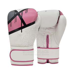 Guantes de boxeo personalizados de alta calidad Cuero duradero con color sólido y logotipo propio - Product Image 1