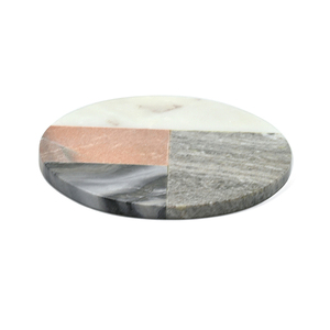 Tabla de cortar de mármol multicolor de diseño único de alta demanda con tamaño personalizado para cortar verduras y frutas de la India - Product Image 1