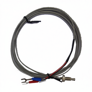 Thermocouple <b>Probe</b> Type K 2 Meter Metal Sheathed With Connectors For <b>Temperature</b> Sensing - Product Image 2