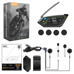 Intercom Bluetooth pour <span class=keywords><strong>moto</strong></span> EJEAS MS8-SE, Full Duplex, 6 motocyclistes, portée de 1000 mètres, étanche, matériau ABS, se connecte à toutes les marques - Product Image 6