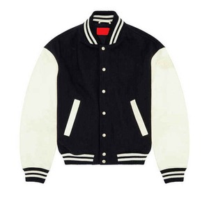 Wholesale Men's Vintage College Bomber Jacket Casual Varsity Baseball Design with 3D Embroidery <b>Patches</b> Front Logo-for Winter - Product Image 1