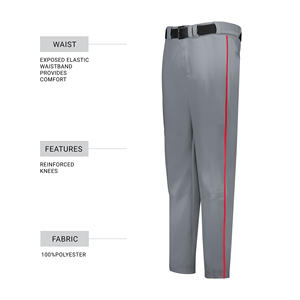 Nuevo diseño, mejor precio al por mayor, ropa de equipo de calidad superior, pantalones de béisbol para hombres, pantalones de béisbol de servicio OEM personalizados - Product Image 6