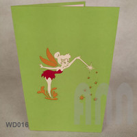 Tarjeta Pop-Up 3D de Tinker Bell, Diseño Kirigami Hecho a Mano, Tradicional para San Valentín, Cumpleaños, Año Nuevo, Recuerdo