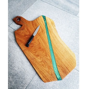 Bandeja de servicio de madera y resina sostenible Bandeja de servicio de té de desayuno multifuncional Bandeja de servicio de dulces al mejor precio asequible - Product Image 2