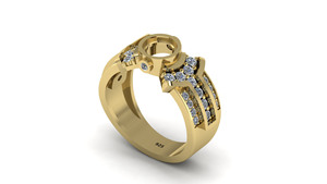 Top vente 925 Fine femmes anneaux Unique éternité Vermeil 6mm vert pierre Zircon mariage fille cadeau en gros 925 bijoux - Product Image 2