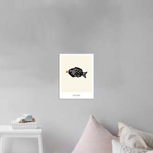 Impresión Artística Minimalista de Pescado de Soya, Diseño de Naturaleza Muerta en Papel - Product Image 5