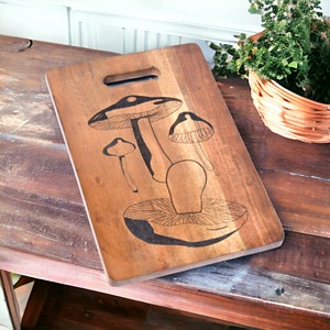 Planche à découper en bois d'acacia Bloc à découper de cuisine avec design gravé au laser Nouvelle planche à fromage et planche à charcutier pour ustensiles de cuisine - Product Image 6