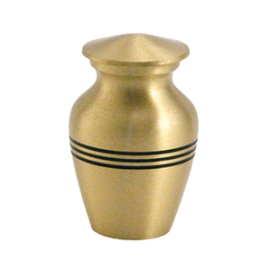 Elegant Three-Band Infant Cremation Metal Urn Memorial <b>Keepsake</b> <b>for</b> Baby's <b>Ashes</b> Infants' Funeral Supplies - Product Image 1