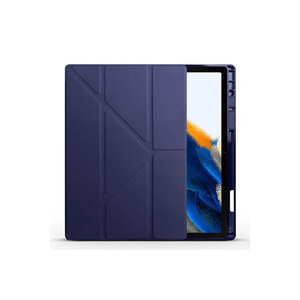 เคส Netzy สีม่วงแบบพับสามตอน สำหรับ Galaxy Tab A8 10.5 SM-X200 ปี 2021 พร้อมช่องใส่ปากกา ฟังก์ชั่นตั้งได้ ป้องกันอย่างดี - Product Image 2