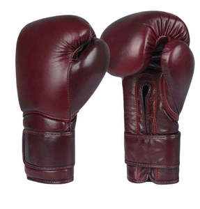 Guantes de boxeo ganadores rojos hechos a medida Guantes DE LUCHA profesionales de entrenamiento profesional de nuevo diseño Servicio OEM de cuero de la mejor calidad - Product Image 1