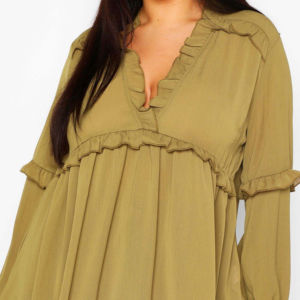 OEM Clothing <b>Blouse</b> Top <b>Shirts</b> Solid Long Sleeve Cotton Breathable Ladies <b>Shirt</b> <b>Plus</b> <b>Size</b> <b>Blouses</b> and <b>Shirts</b> <b>Women</b> Girls - Product Image 2