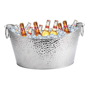 2025 Decorative Round Antique Stainless Steel Ice Bucket Manufacturer and Exporter Customized Metal <b>Champagne</b> Ice Bucket - Product Image 2