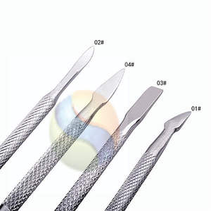 ที่ดันหนังกำพร้าสแตนเลสแบบสองด้าน พรีเมียม  รับทำโลโก้  อุปกรณ์เสริมความงาม  ที่ดันหนังกำพร้าสแตนเลสระดับมืออาชีพ - Product Image 5