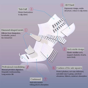 Chaussettes de sport athlétiques respirantes conçues sur mesure Marque OEM antibactérienne pour l'identité de l'équipe - Product Image 2