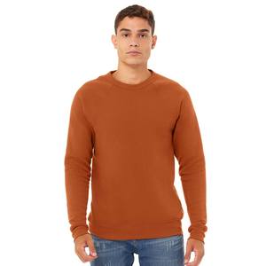 Pulls en polaire chauds pour hommes Pull en coton d'hiver Sweat-shirt Bella Canvas Unisexe en polaire éponge Col rond Gris foncé - Product Image 6
