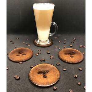 ชุดแผ่นรองแก้วเรซินสีดำสุดๆทำจากวัสดุพรีเมียม4ชิ้นและแผ่นรองแก้วราคาพิเศษ - Product Image 6