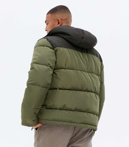 Chaqueta Bomber Acolchada de Invierno en Oferta, Chaqueta con Capucha para Hombre, Logotipo Frontal Personalizable, Impermeable, Cortavientos, Transpirable, Informal para Exteriores - Product Image 3