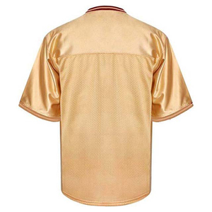 Maillot de football court en maille classique OEM Tissu respirant de haute qualité Anti-UV Couleur personnalisée Équipe de football américain Décontracté - Product Image 2