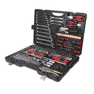 Juego de Herramientas de Taller Mecánico de Calidad Superior Auténtica, 180 Piezas, en Caja - Product Image 1