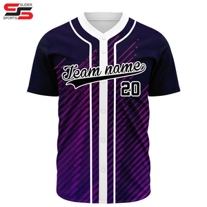 Maillot de baseball unisexe à sublimation personnalisée, respirant, vêtements de softball de grande taille avec strass imprimés pour l'équipe - Product Image 5