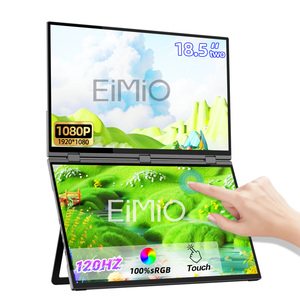 Eimio Chấp Nhận Tùy Chỉnh Màn Hình Cảm Ứng 120Hz 18.5 ''1080 P IPS Bảng Điều Chỉnh Loại C Dual-Màn Hình Gấp Di Động Màn Hình Cho Chơi Game - Product Image 1