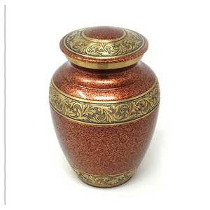 Urnes de crémation en métal biodégradable Fournitures funéraires faites à la main pour les cendres humaines Qualité d'exportation - Product Image 1