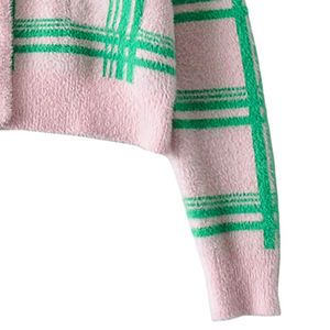 เสื้อคาร์ดิแกนสไตล์เกาหลีสำหรับผู้หญิง แบบลำลองสำหรับฤดูหนาว ตกแต่งกระดุมด้านหน้า พร้อมลายปักแบบ Varsity และลายปักแบบ Patchwork สำหรับชมรมนักเรียนหญิงและชมรมนักเรียนชาย - Product Image 6