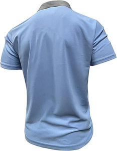 Polos con patrón de logotipo bordado de estilo empresarial de diseño personalizado Premium hechos de poliéster y algodón Polo informal Camiseta - Product Image 6